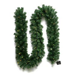 EMINZA Guirlande sapin lumineuse (300 cm - D25) Royal Vert et blanc chaud Sapin vert lumineux Best