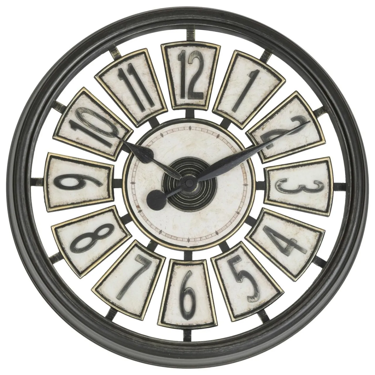 Atmosphera, cru017dateur d'intu017drieur Horloge murale (D39 cm) Davy Noir Best