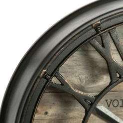 ATMOSPHERA Horloge murale (D21 cm) Vintage patiné Marron Clearance