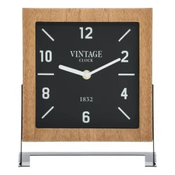 ATMOSPHERA Horloge à poser en (H23 cm) Silence Vintage Bois Online