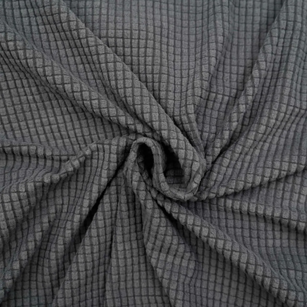 douceur d'intu017drieur Housse de canapé extensible effet gaufré (225 x 245 cm) Sacha Gris Anthracite Sale