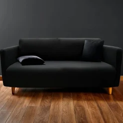 douceur d'intu017drieur Housse de canapé extensible (225 x 245 cm) Mila Noir Best