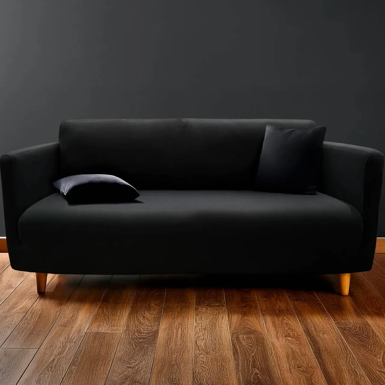 douceur d'intu017drieur Housse de canapé extensible (225 x 245 cm) Mila Noir Best