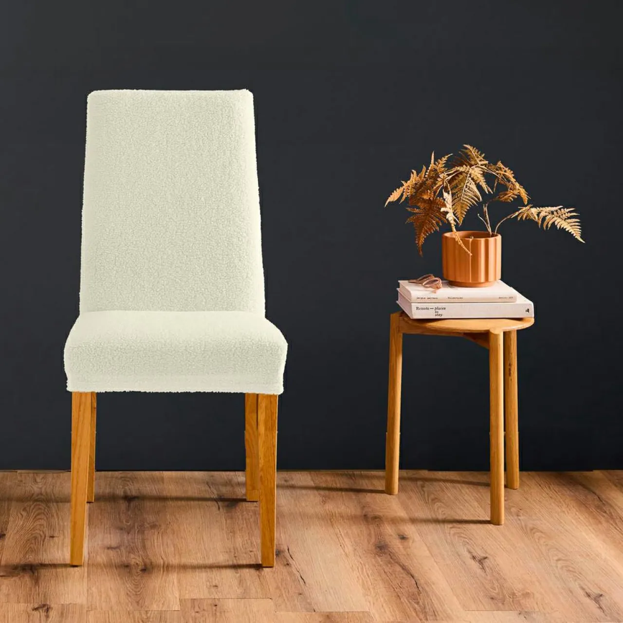 douceur d'intu017drieur Housse de chaise bouclette (40 x 40 cm) Laina Ecru Discount