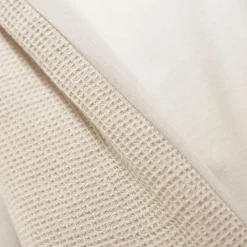 EMINZA Housse de couette coton nid d'abeille (240 x 220 cm) Eva Beige