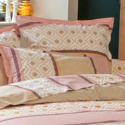 TRADI LINGE Housse de couette coton (280 x 240 cm) Inouk Rose Sale