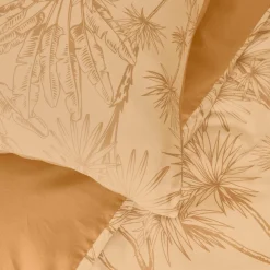 EMINZA Housse de couette coton (140 x 200 cm) Lara Marron Outlet