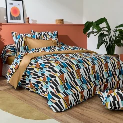 TRADI LINGE Housse de couette coton (300 x 240 cm) Pietro Multicolore Discount