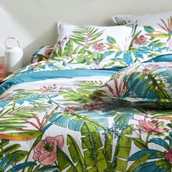 TRADILINGE Housse de couette coton (200 x 200 cm) Sumatra Paon Multicolore Best