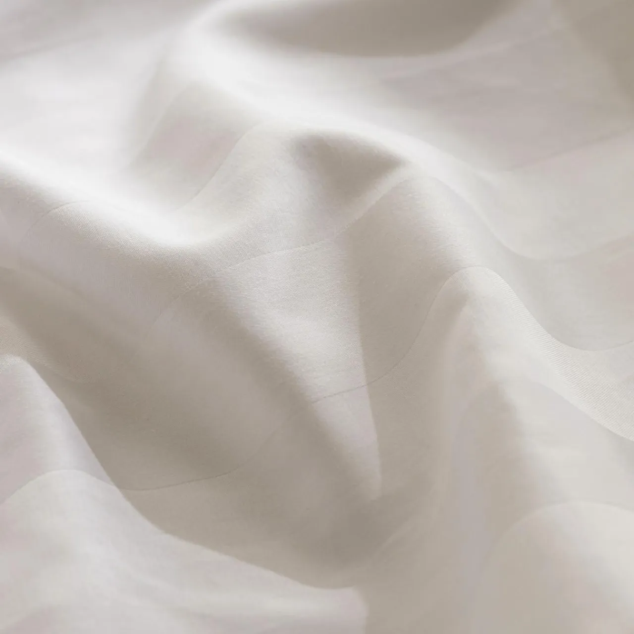 ATMOSPHERA Housse de couette et deux taies satin de coton (240 x 220 cm) Isadora he Blanc Online