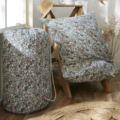 L'EFFET PAPILLON Housse de couette et deux taies coton (260 x 240 cm) Malia Multicolore Clearance