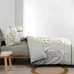 douceur d'intu017drieur Housse de couette et deux taies d'oreiller en coton (240 x 220 cm) Raoni Beige Discount