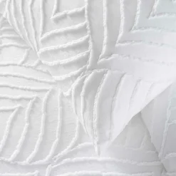 douceur d'intu017drieur Housse de couette et deux taies microfibre tuftée (240 x 220 cm) Heltie he Blanc Clearance