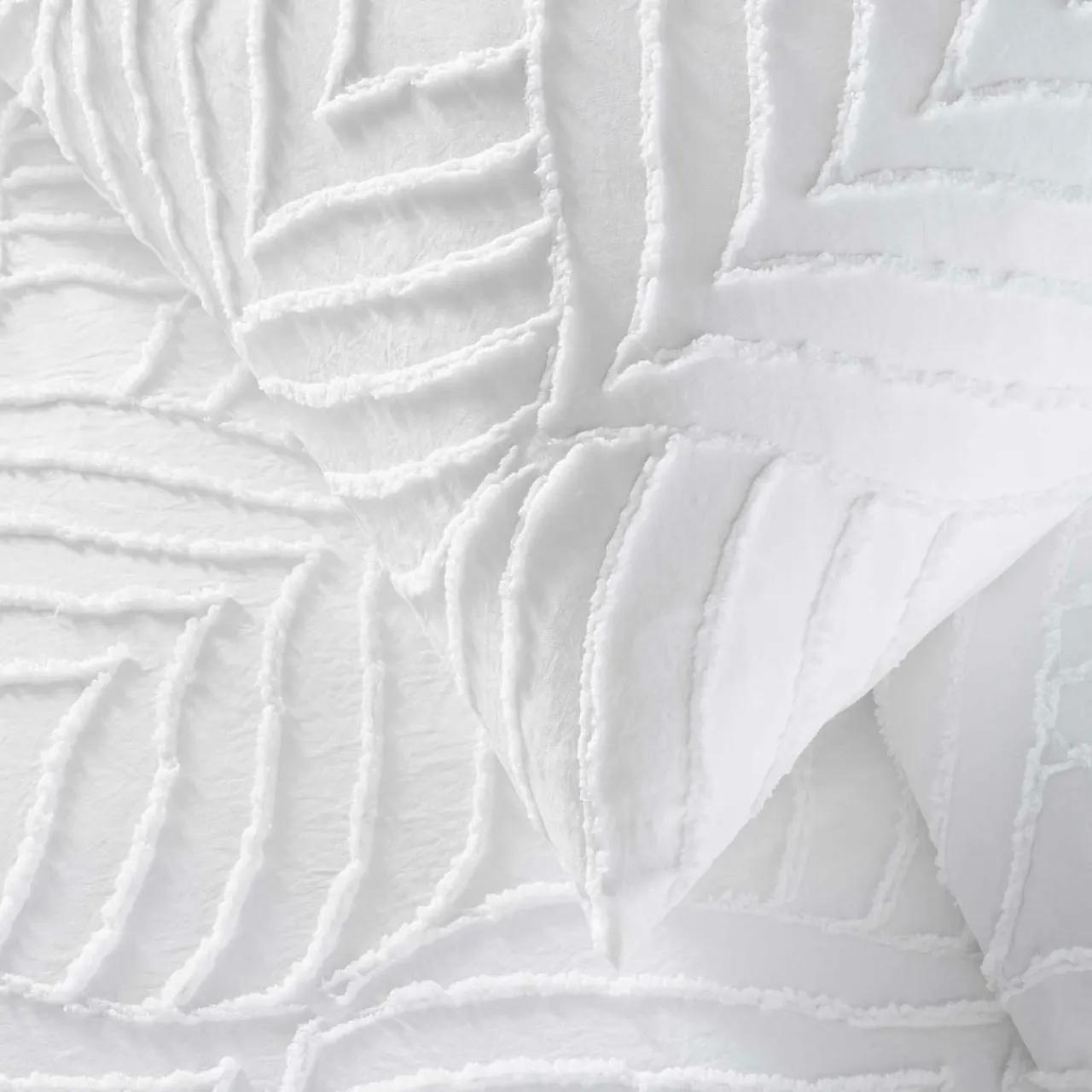 douceur d'intu017drieur Housse de couette et deux taies microfibre tuftée (240 x 220 cm) Heltie he Blanc Clearance