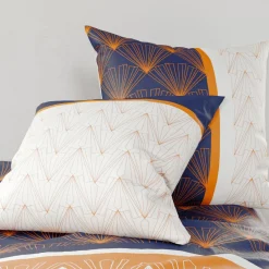 ATELIER DU COTON Housse de couette et deux taies coton (260 x 240 cm) Toffee Beige Sale