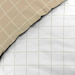 douceur d'intu017drieur Housse de couette et deux taies d'oreiller en coton (260 x 240 cm) Cadria Blanc Hot