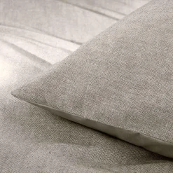 douceur d'intu017drieur Housse de couette et deux taies d'oreiller coton (260 x 240 cm) Meline Gris Anthracite Clearance