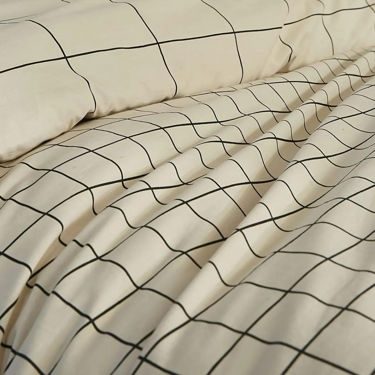 L'EFFET PAPILLON Housse de couette et deux taies coton (240 x 220 cm) Carrie Beige Best