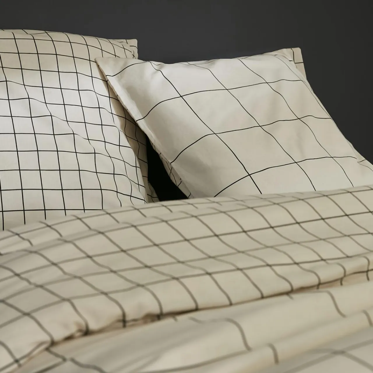 L'EFFET PAPILLON Housse de couette et deux taies coton (240 x 220 cm) Carrie Beige Best