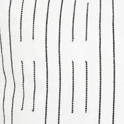 Atmosphera, cru017dateur d'intu017drieur Housse de couette et deux taies coton (240 x 220 cm) Dobby Noire Blanc Best
