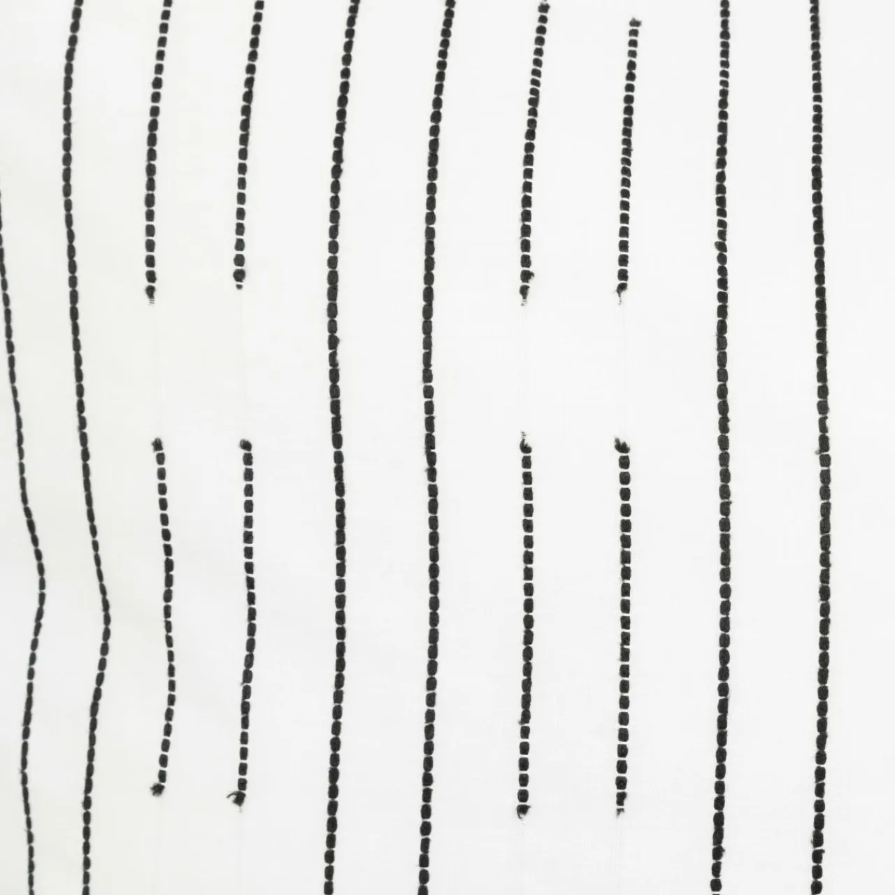 Atmosphera, cru017dateur d'intu017drieur Housse de couette et deux taies coton (240 x 220 cm) Dobby Noire Blanc Best