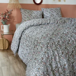 L'EFFET PAPILLON Housse de couette et deux taies coton (200 x 200 cm) Malia Multicolore Outlet