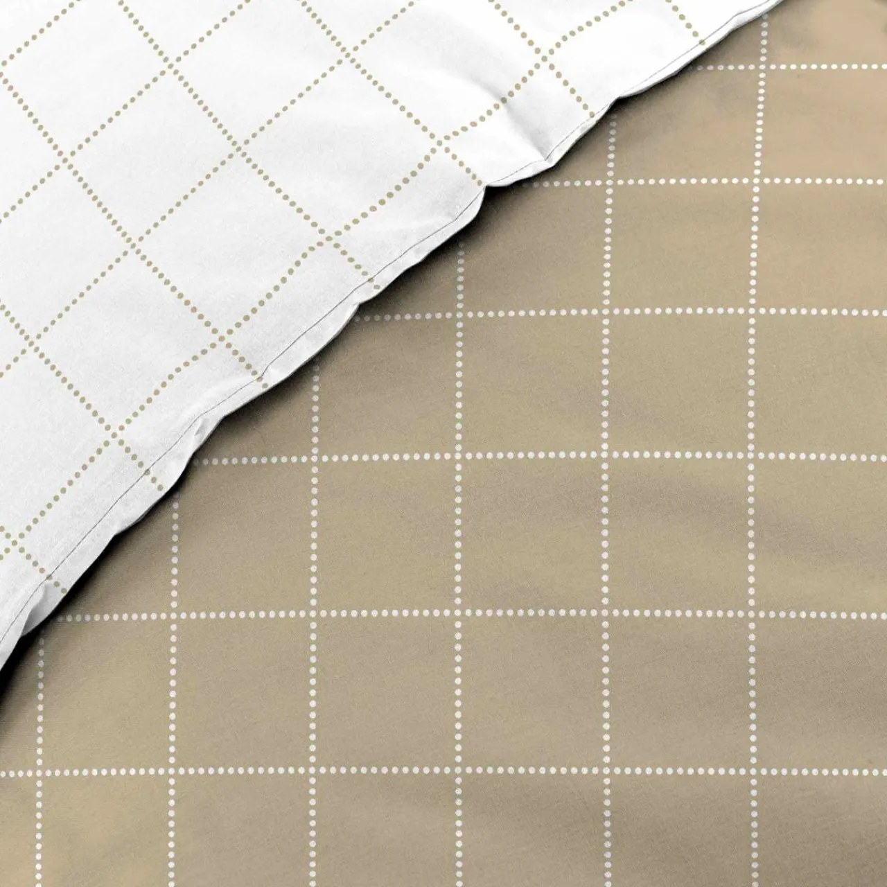 douceur d'intu017drieur Housse de couette et deux taies d'oreiller en coton (200 x 200 cm) Cadria Blanc Best