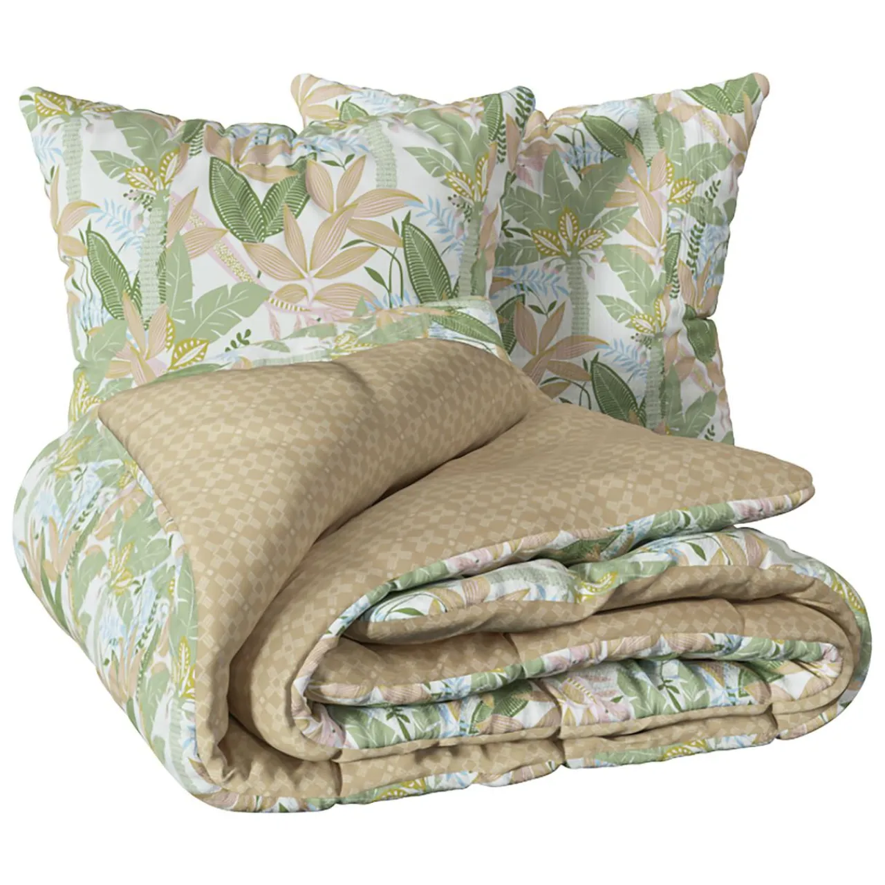 Atmosphera, cru017dateur d'intu017drieur Housse de couette et deux taies coton (240 x 220 cm) June Multicolore Sale