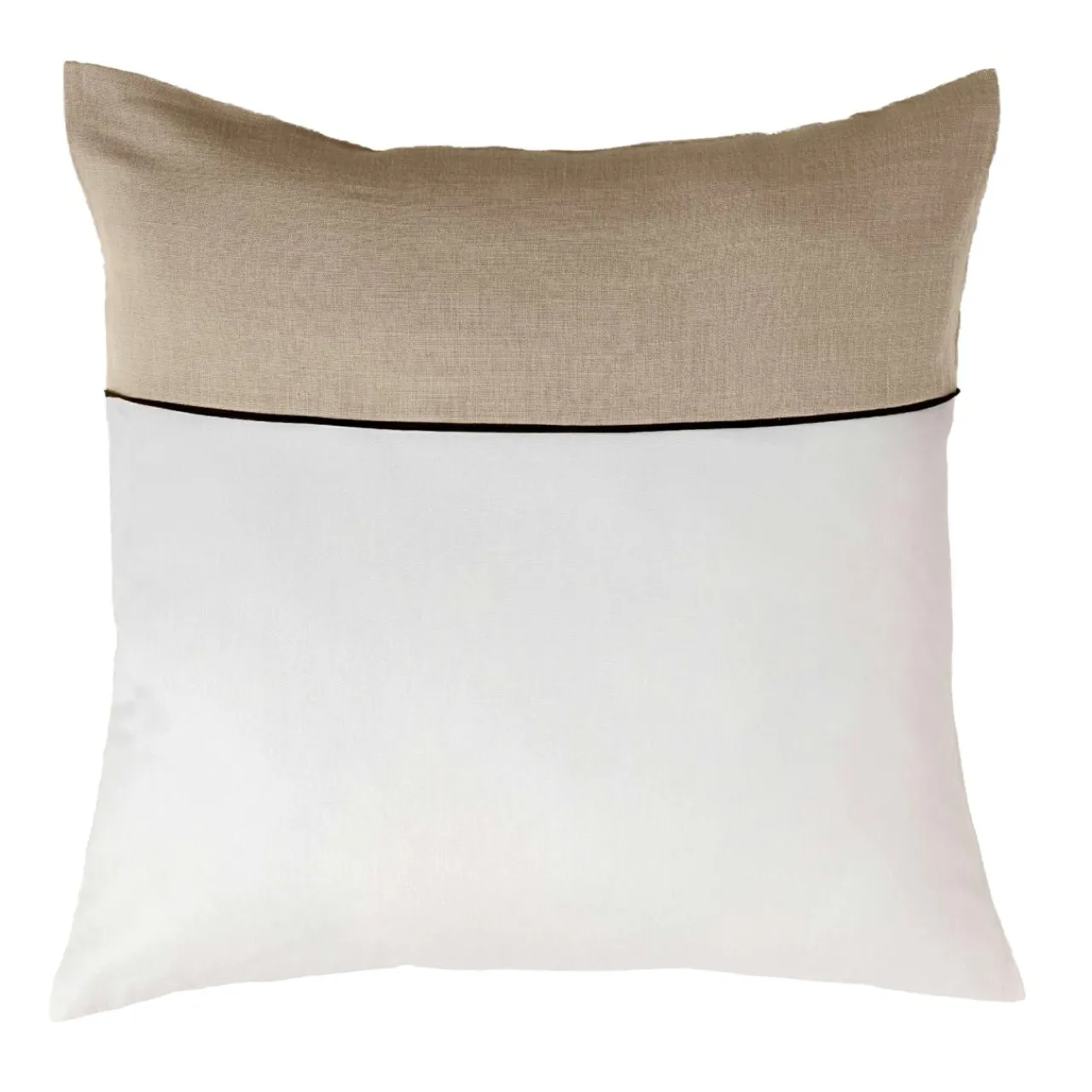 douceur d'intu017drieur Housse de couette et deux taies d'oreiller coton (240 x 220 cm) Gabrielle Beige