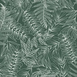 ATMOSPHERA Housse de couette et deux taies coton (260 x 240 cm) Tropik e Vert New