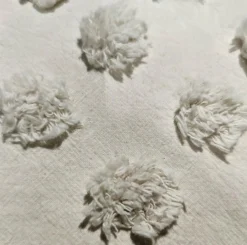 ATMOSPHERA Housse de couette et deux taies coton lavé (240 x 220 cm) Moura Ecru Discount