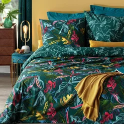 ATMOSPHERA Housse de couette et deux taies coton (240 x 220 cm) Selva Multicolore Best