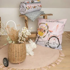 L'EFFET PAPILLON Housse de couette et deux taies enfant coton (240 x 220 cm) Jardinage Multicolore Hot