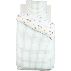 Atmosphera cru017dateur d'intu017drieur for kids Housse de couette et une taie enfant coton (140 x 200 cm) Voitures Multicolore Sale