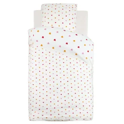 Atmosphera cru017dateur d'intu017drieur for kids Housse de couette et une taie enfant coton (140 x 200 cm) Amour Multicolore Sale