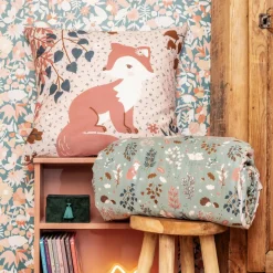 L'EFFET PAPILLON Housse de couette et une taie enfant coton (140 x 200 cm) Tamia Multicolore Sale