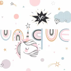Atmosphera createur d'interieur for kids Housse de couette et une taie enfant coton (140 x 200 cm) Licorne Rose Outlet