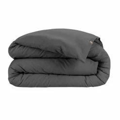 EMINZA Housse de couette flanelle de coton (200 x 200 cm) Théa Gris Anthracite Sale