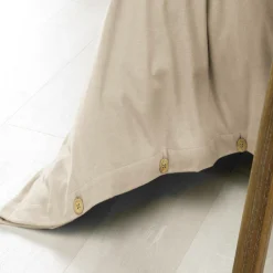 EMINZA Housse de couette flanelle de coton (280 x 240 cm) Nina Beige Best