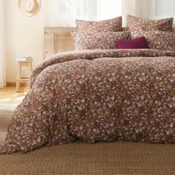 EMINZA Housse de couette gaze de coton (260 x 240 cm) Constance Camel Hot
