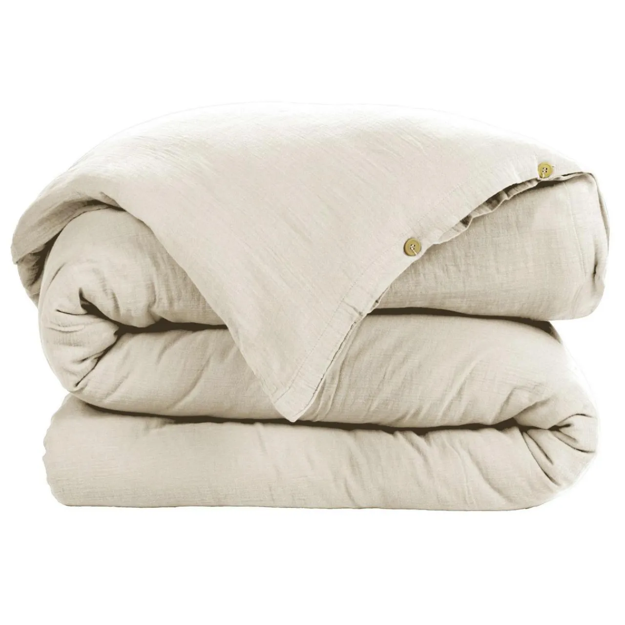 EMINZA Housse de couette gaze de coton (140 x 200 cm) Gaïa pampa Beige Sale