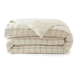 EMINZA Housse de couette gaze de coton (200 x 200 cm) Gaïa Match pampa Beige Best