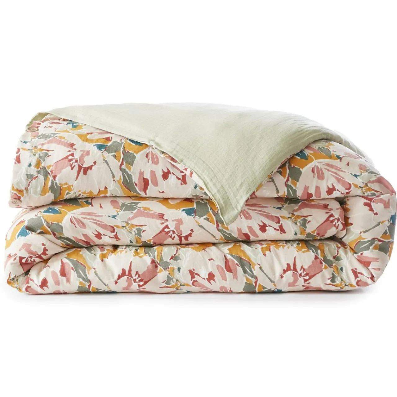 EMINZA Housse de couette gaze de coton (260 x 240 cm) April Multicolore Best