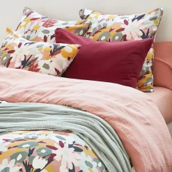 EMINZA Housse de couette gaze de coton (200 x 200 cm) Azel Multicolore Hot