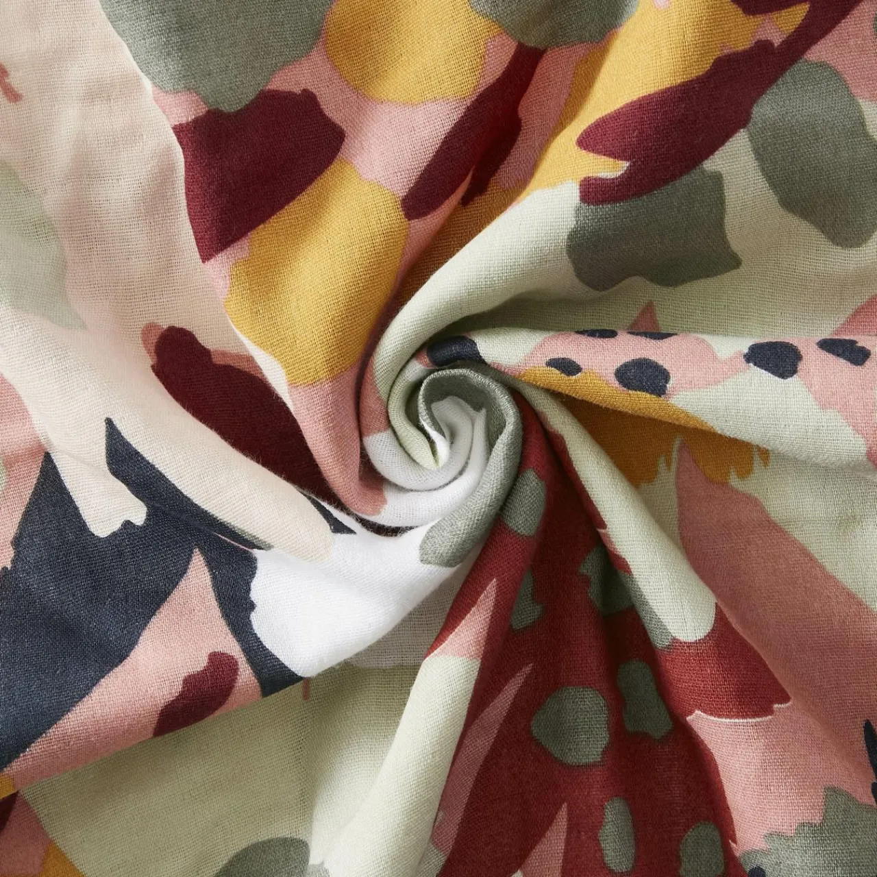 EMINZA Housse de couette gaze de coton (140 x 200 cm) Azel Multicolore New