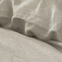 EMINZA Housse de couette lin lavé (240 x 220 cm) Louise Beige Clearance