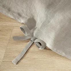 EMINZA Housse de couette lin lavé (240 x 220 cm) Louise Beige Clearance