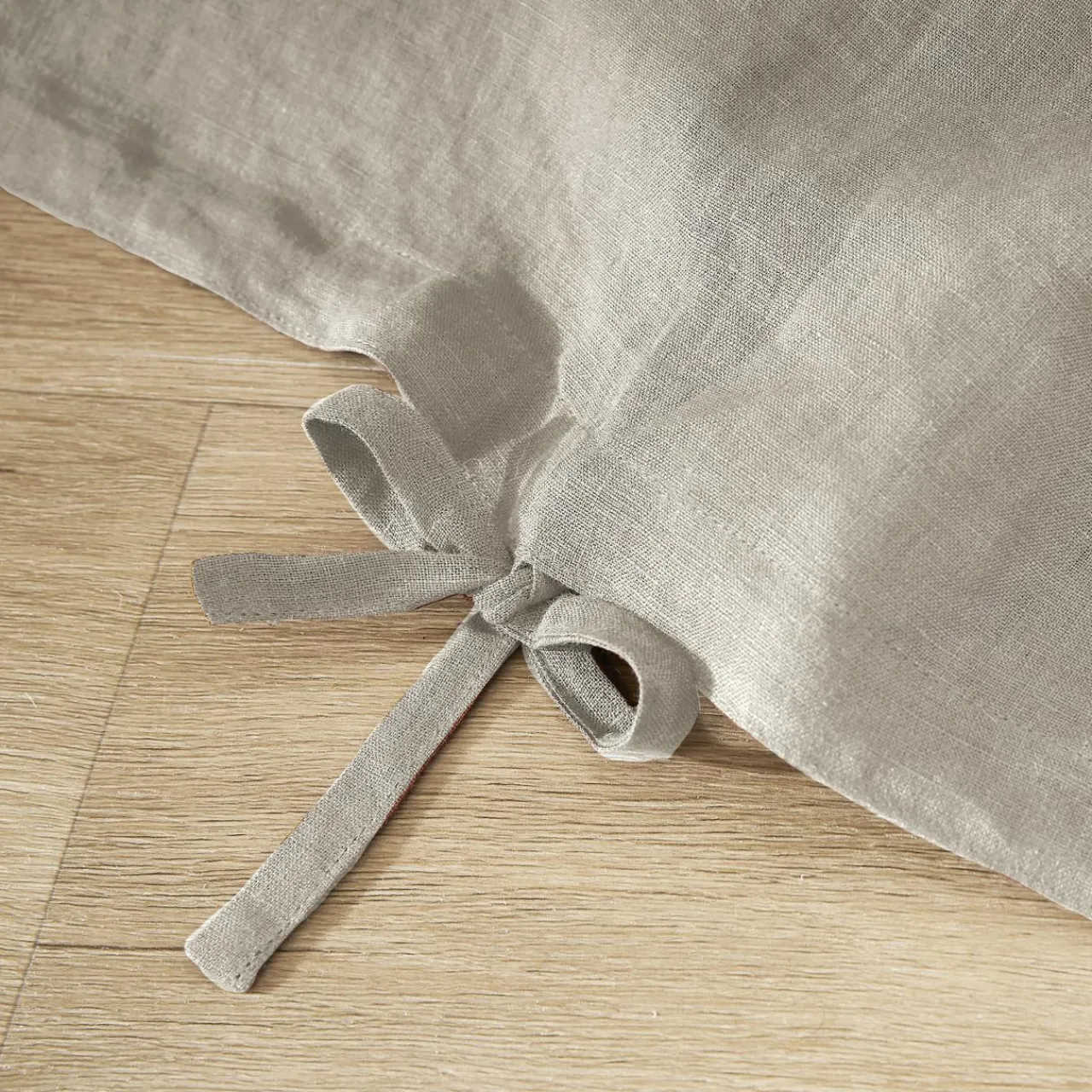 EMINZA Housse de couette lin lavé (240 x 220 cm) Louise Beige Clearance
