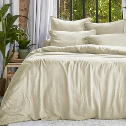 EMINZA Housse de couette lyocell Tencel™ lavé (280 x 240 cm) Olivia pampa Beige Online