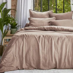 EMINZA Housse de couette lyocell Tencel™ lavé (260 x 240 cm) Olivia blush Rose Outlet